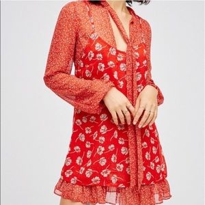 🌊Free People Dotty for You mini dress